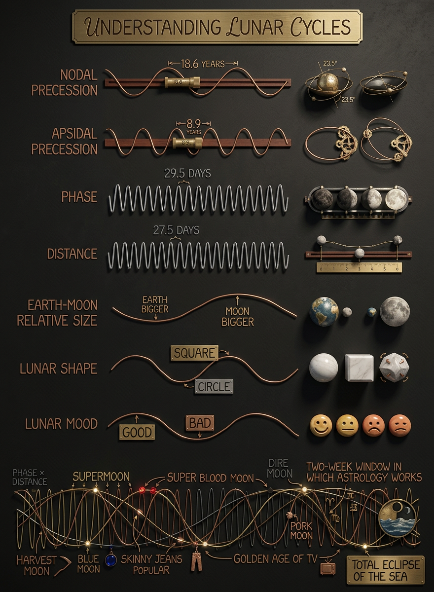 The Antikythera mechanism had a whole set of gears specifically to track the cyclic popularity of skinny jeans and low-rise waists.