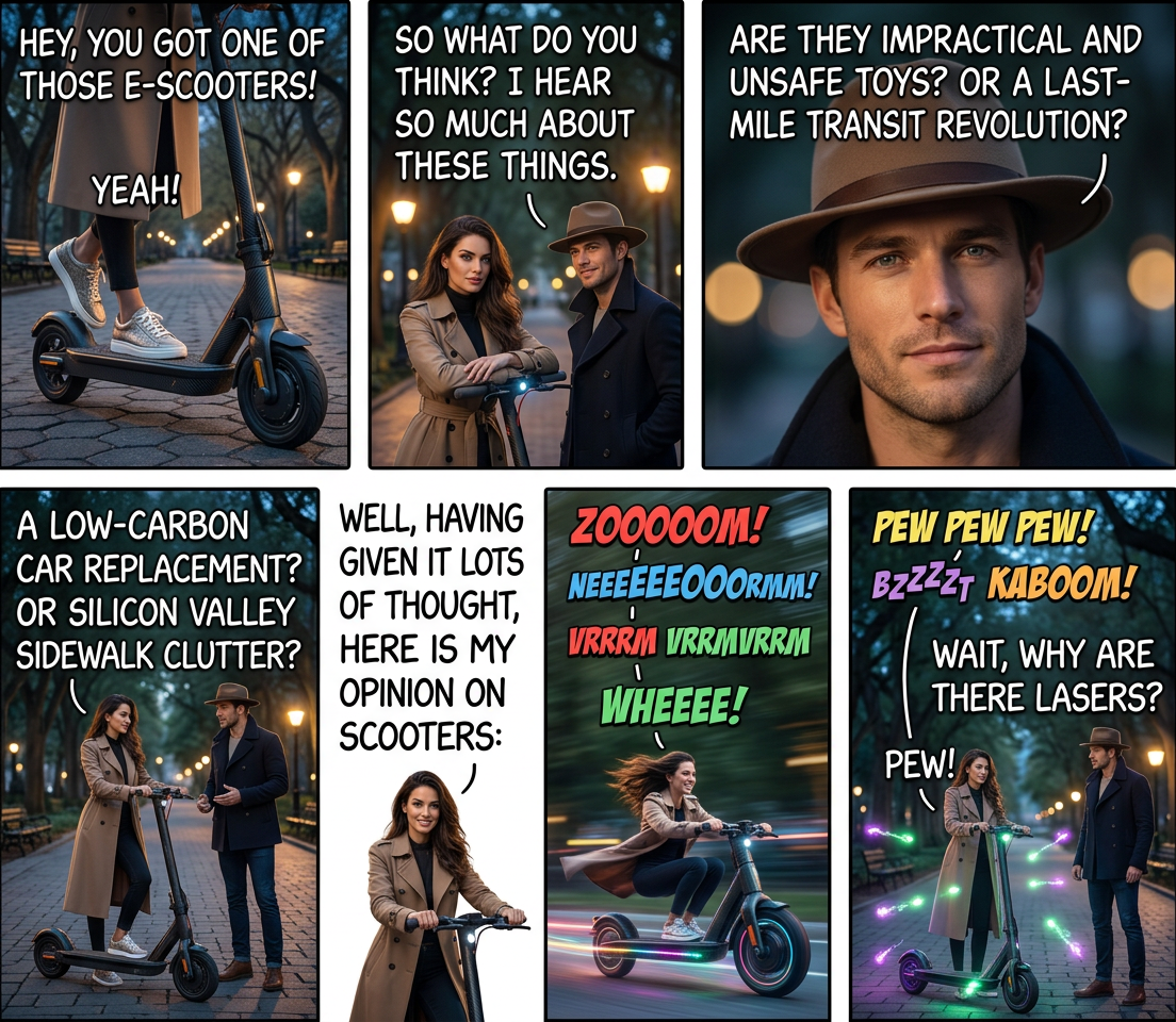 Obviously battery technology and prices have driven a lot of the scooter explosion, but I feel like Dean Kamen must be at least a little grumpy about how much people laughed at the idea of the Segway.