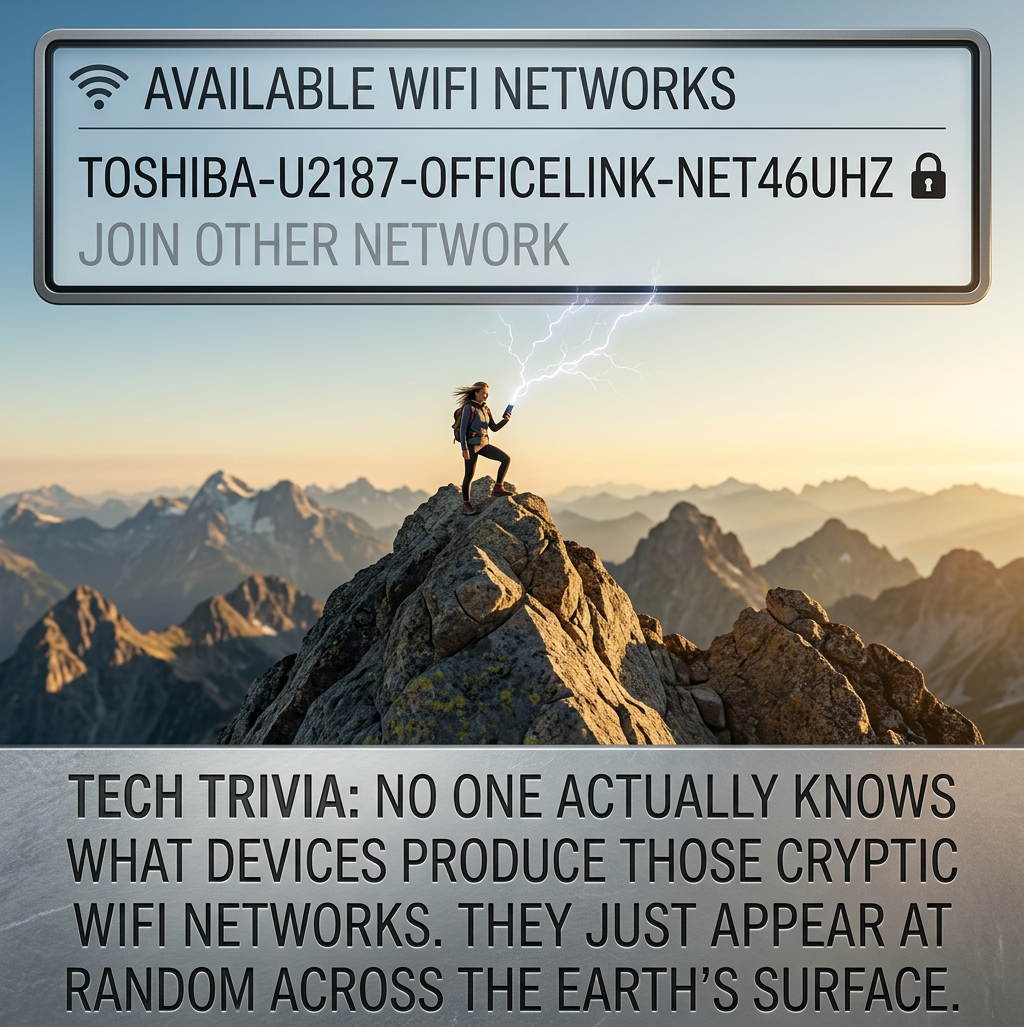 They actually showed up on the first scan by the first WiFi-capable device.