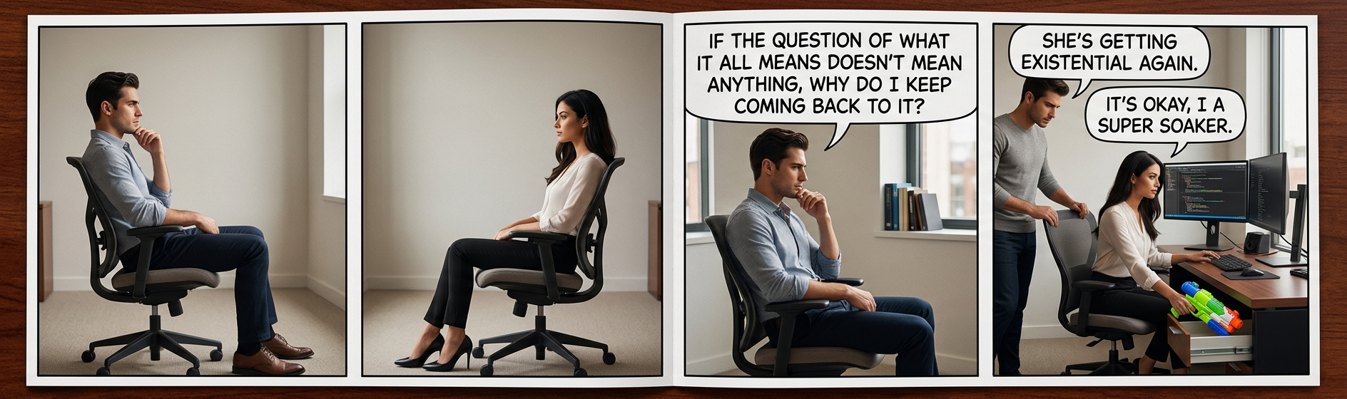 It's like the squirt bottle we use with the cat.