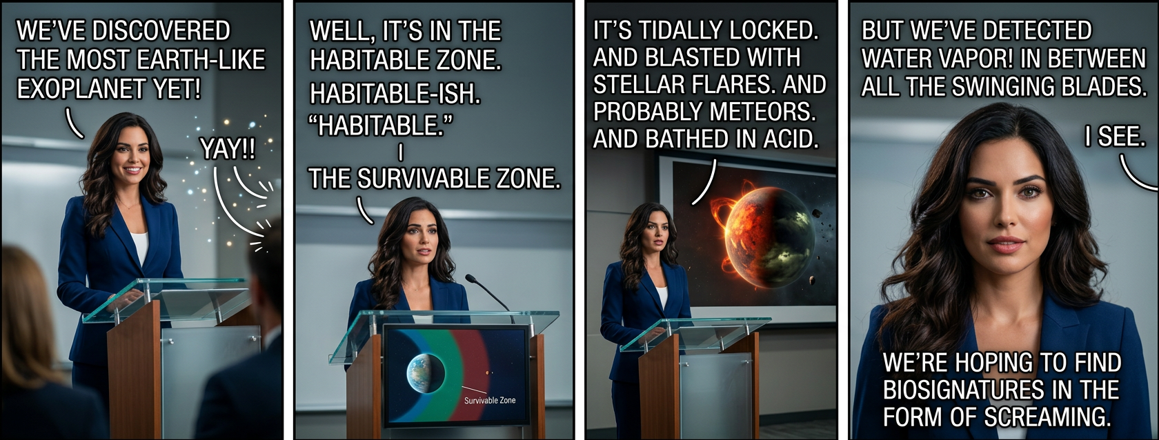 Fire is actually a potential biosignature, since it means something is filling the atmosphere with an unstable gas like oxygen. If we find a planet covered in flames, it might be an indicator that it supports life. Or used to, anyway, before the fire.