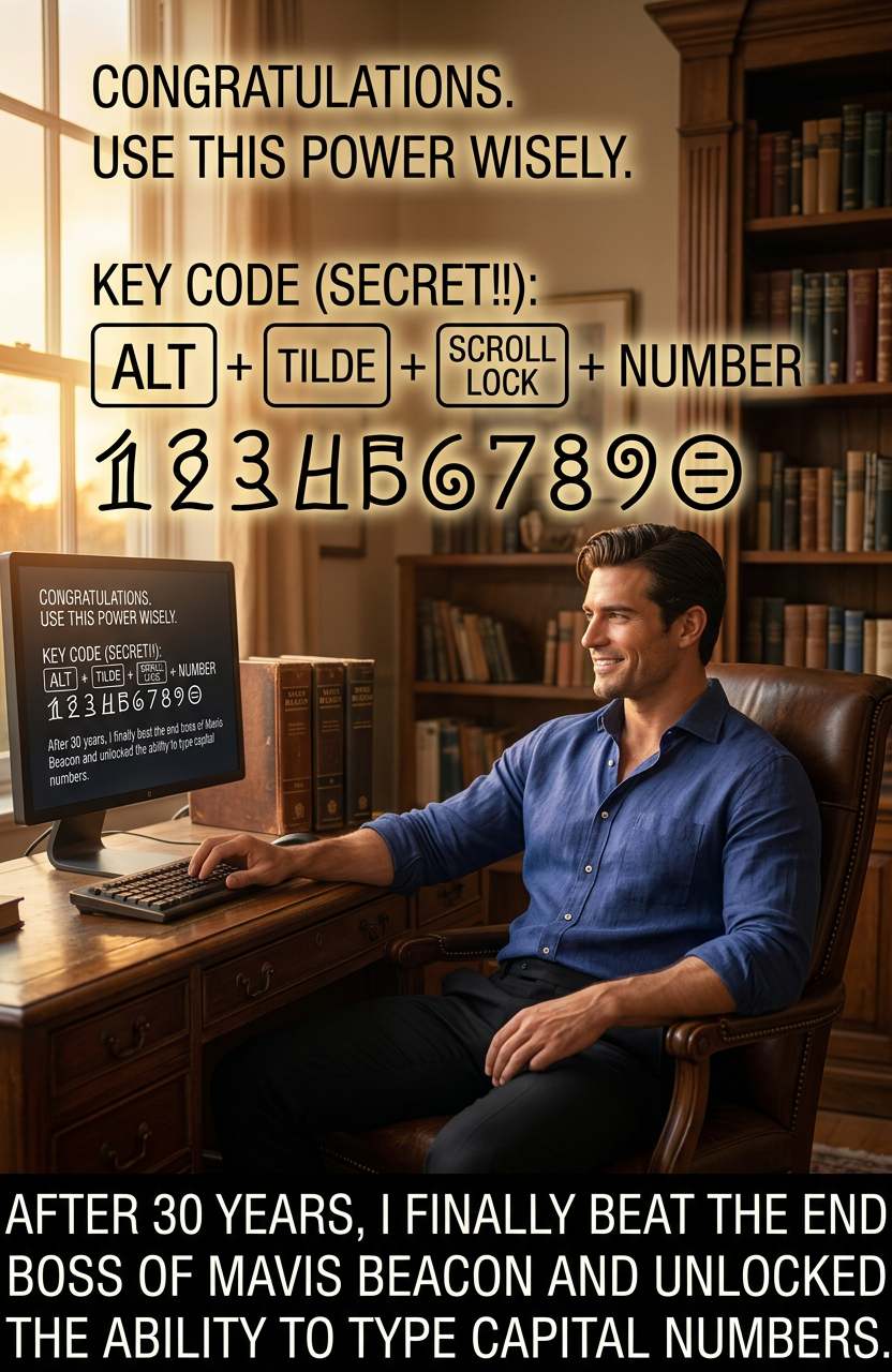There are actually lowercase-like 'oldstyle' forms of normal numbers with more pronounced ascenders and descenders, which is why some numbers like '5' in books sometimes dangle below the line. But the true capital numbers remain the domain of number maven Mavis Beacon.