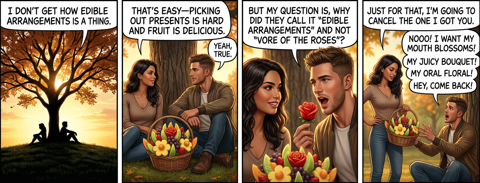 Any arrangement is an edible arrangement if you're hungry enough.