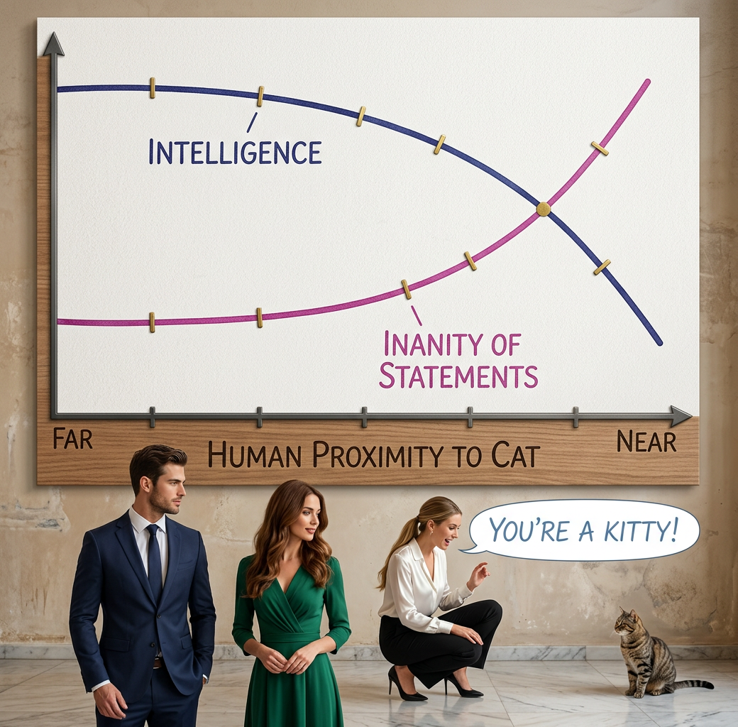 Yes you are!  And you're sitting there!  Hi, kitty!