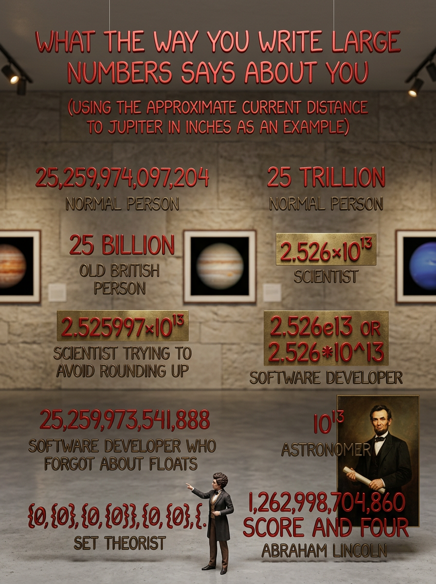 10^13.4024: A person who has come back to numbers after a journey deep into some random theoretical field