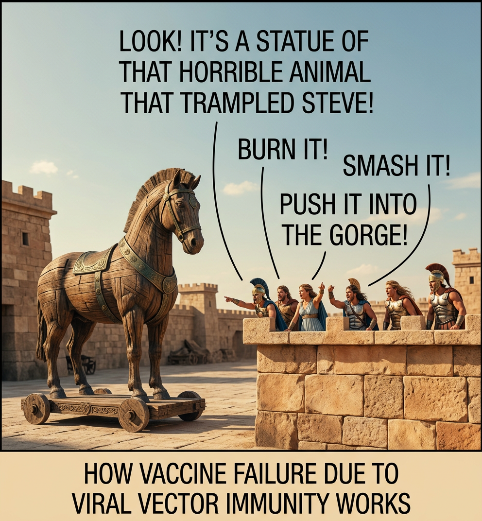 We've secretly replaced this customer's instant coffee with our patented substitute. Let's see what she ... uh oh, I think she spotted us through the window. Now she's getting something from the closet ... oh jeez, she has a sword! Run!!