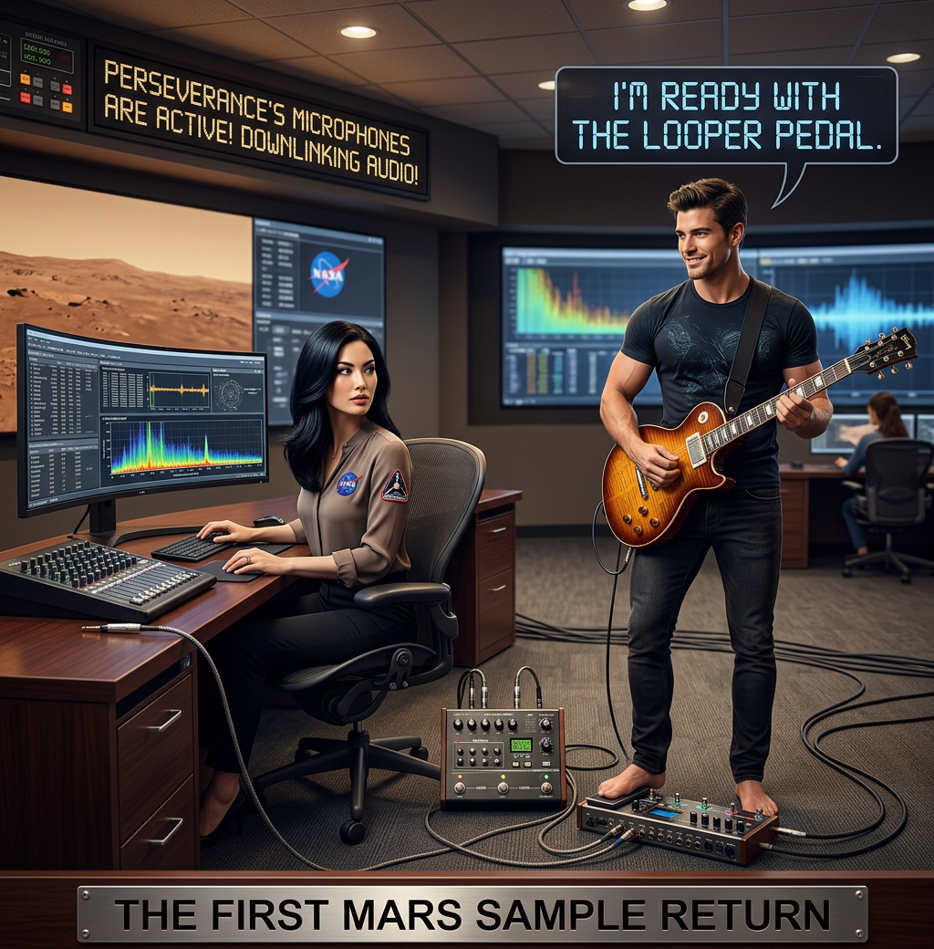 If the first audio they downlink is from the descent, we probably won't be able to hear anything over the sound of the rover screaming.