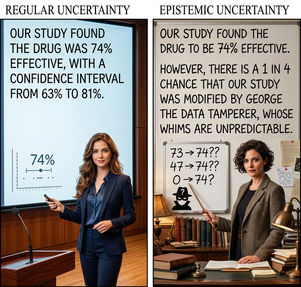 Luckily, unlike in our previous study, we have no reason to believe Evangeline the Adulterator gained access to our stored doses.