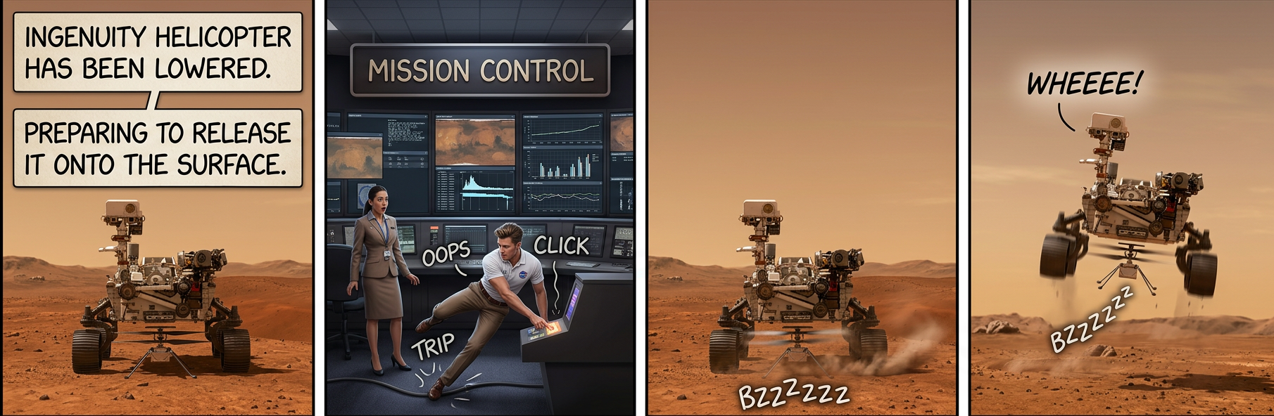 Plot twist: Thanks to [mumble mumble] second-order [mumble] Rayleigh-Taylor [mumble] turbulent [mumble] shear, it turns out powered flight is way EASIER on Mars!