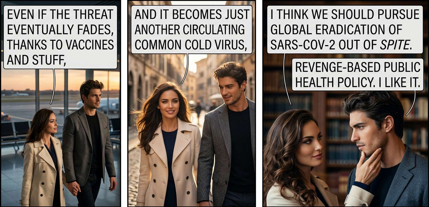 When you get to hell, tell smallpox we say hello.