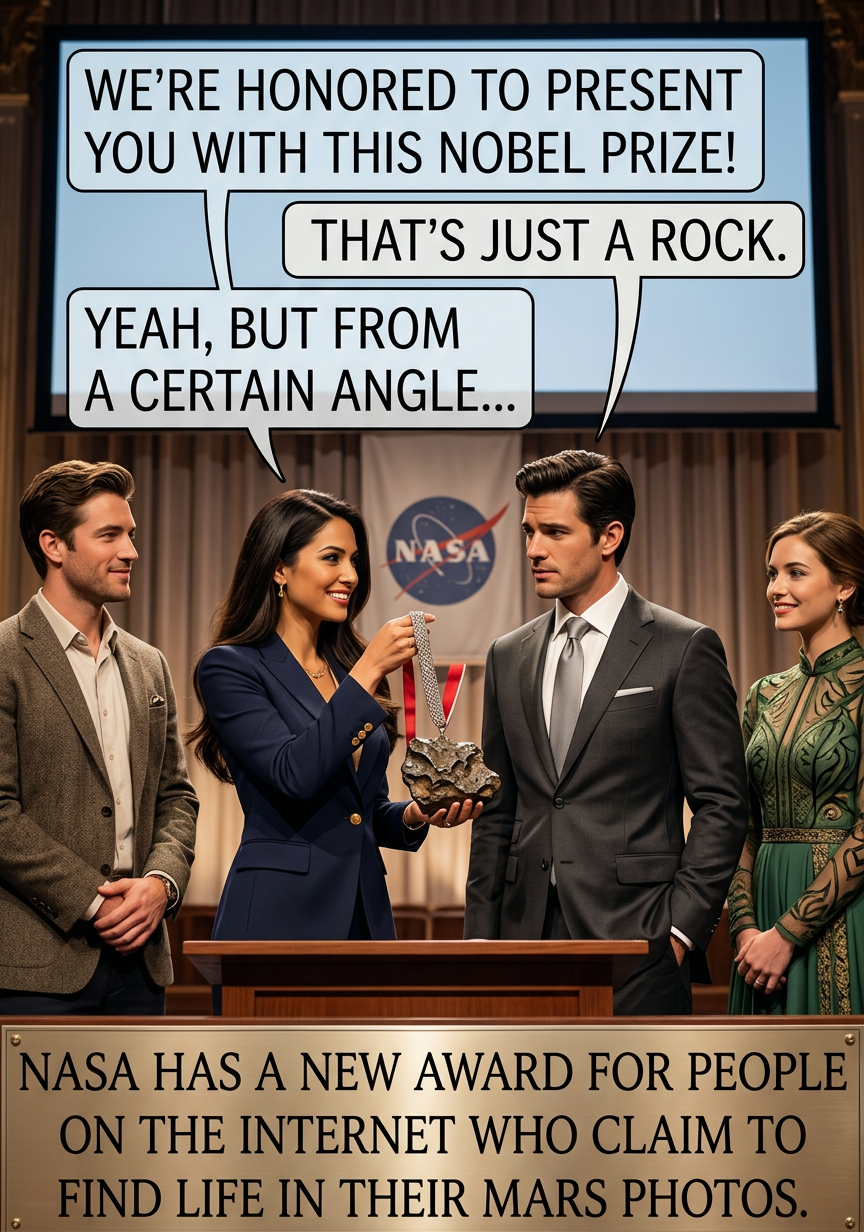 The key to discovering life on Mars is to find someone who built a camera and landed it on Mars. Then you just look through the pictures for plants and dogs and stuff.