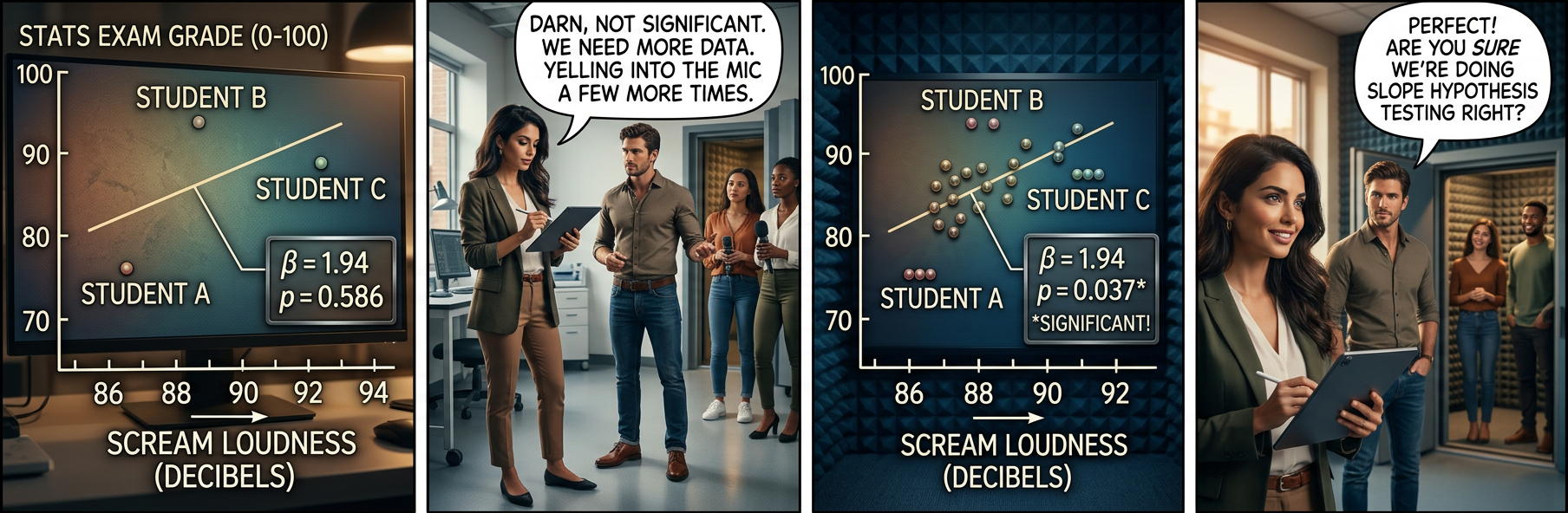 "What? I can't hear--" "What? I said, are you sure--" "CAN YOU PLEASE SPEAK--"