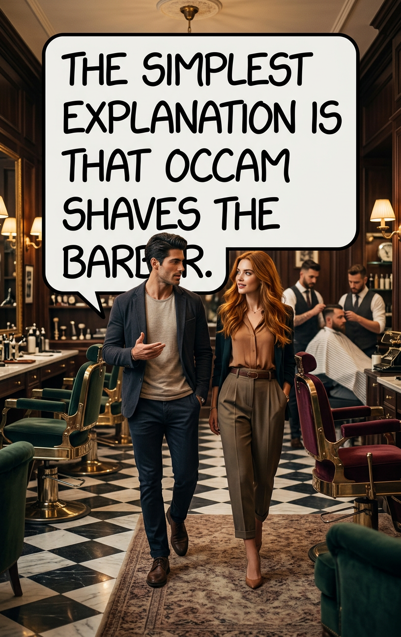 Oh no, Murphy just picked up the razor.