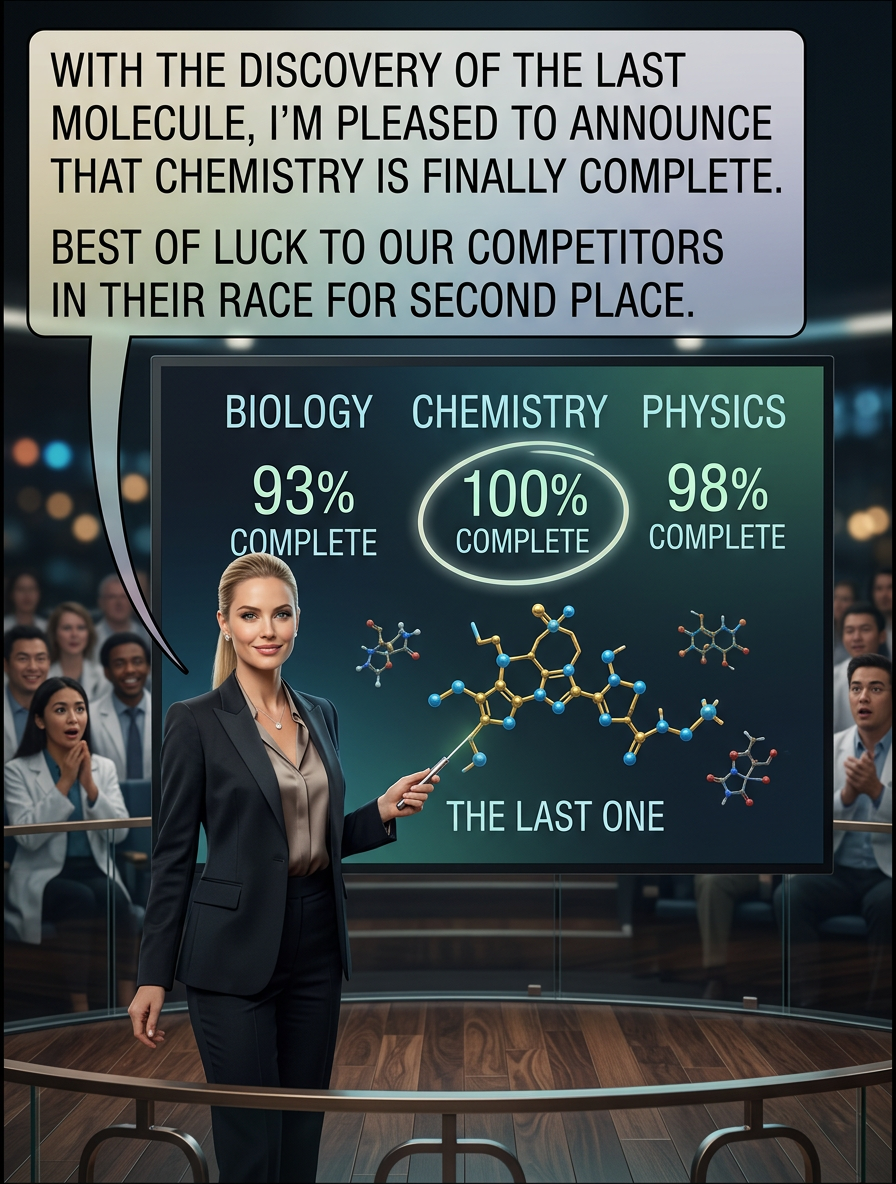 Biology is really struggling; they're barely at 93% and they keep finding more ants.