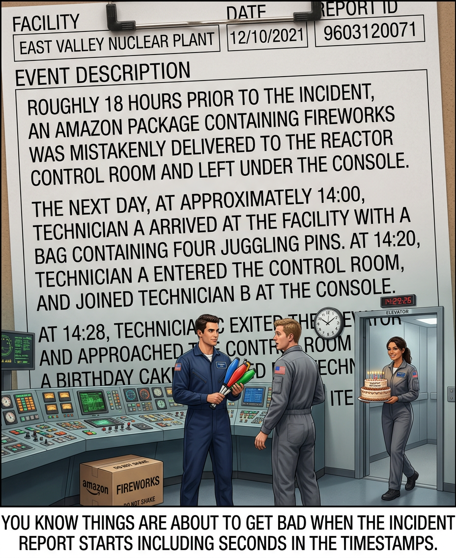 Increasing-precision timestamps are the Jaws theme of incident reports.