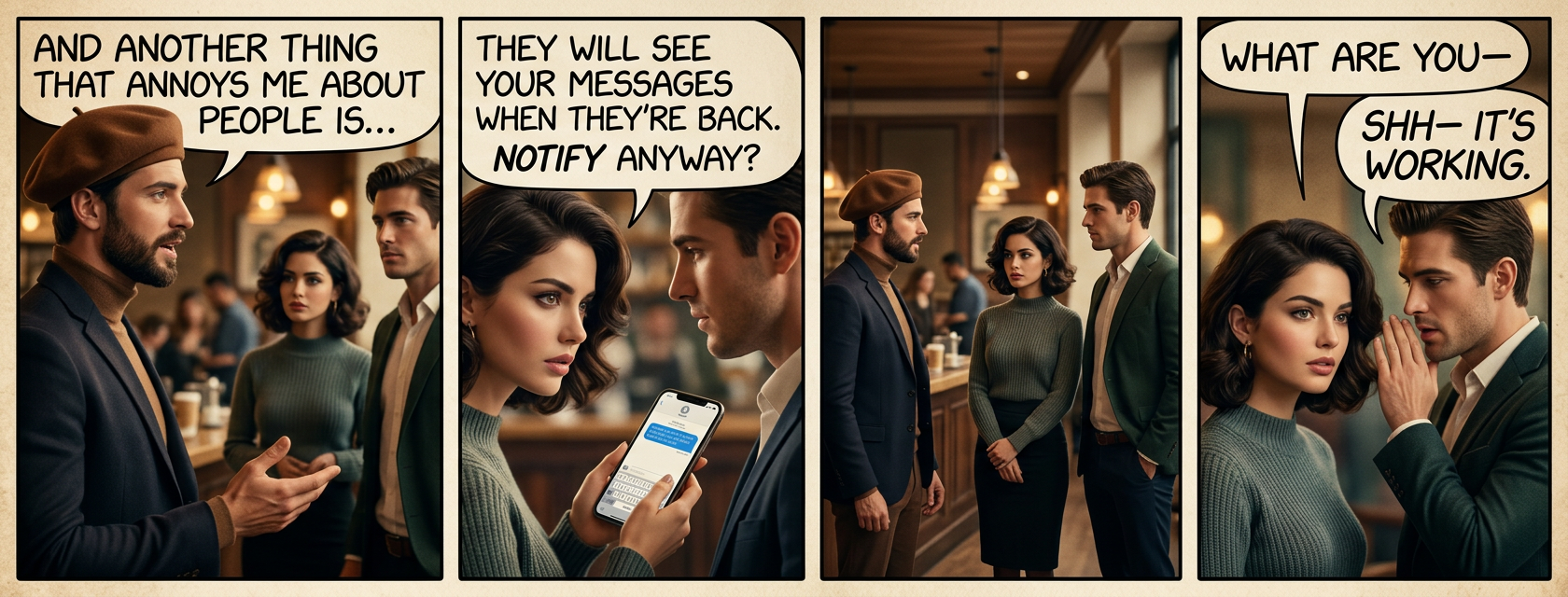 It's 10:34 PM for this user. They really need to get going, they have a thing early tomorrow. Are you sure you want to notify?