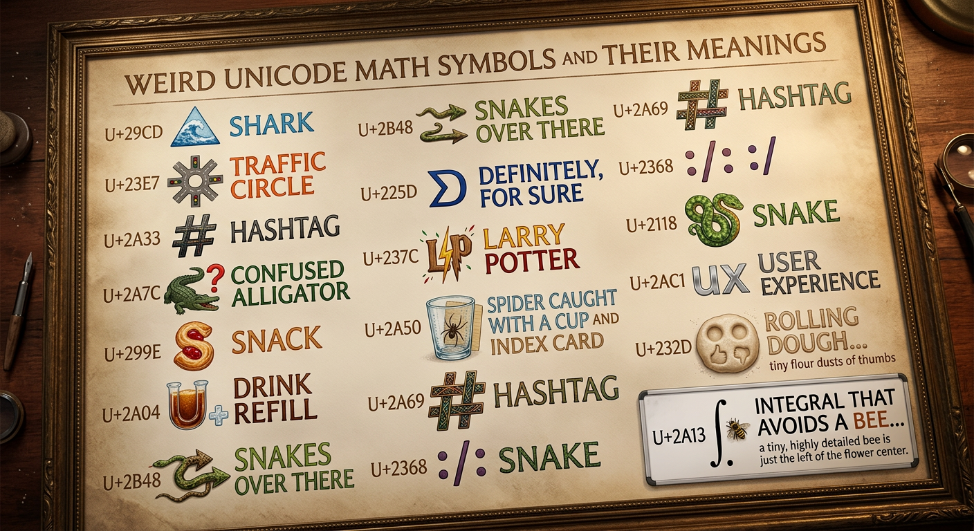 U+2A0B ⨋ Mathematicians need to calm down