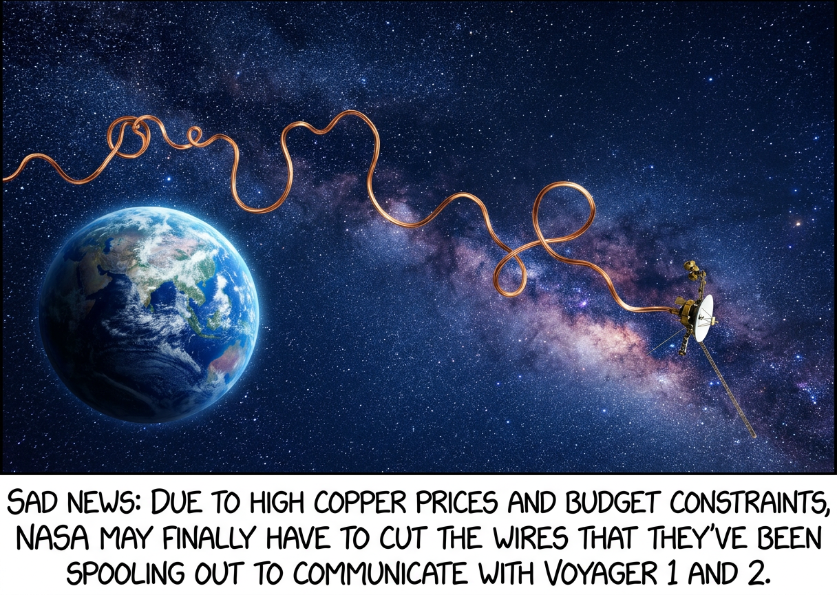 Also, they're getting increasingly worried that someone will accidentally hit the 'retract' button, and that the end of the cable thrashing around as it winds up could devastate the Earth's surface.