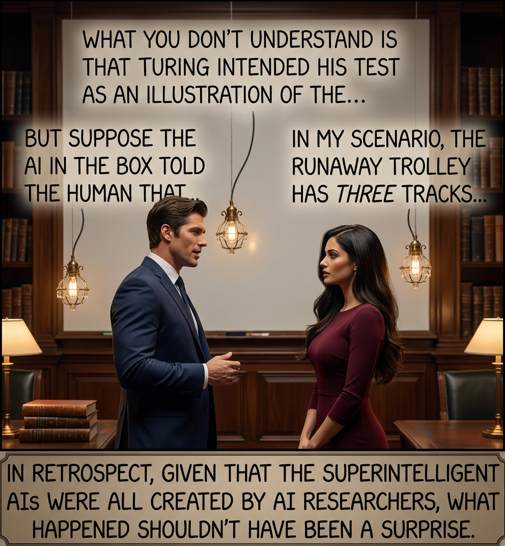 Your scientists were so preoccupied with whether or not they should, they didn't stop to think if they could.