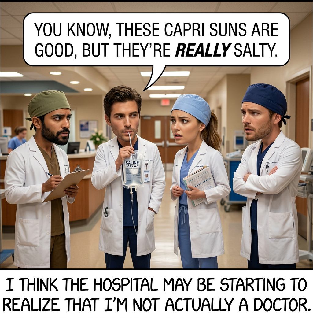 [As security is dragging me away] "Come on, at least I didn't make the mistake in the other direction!"