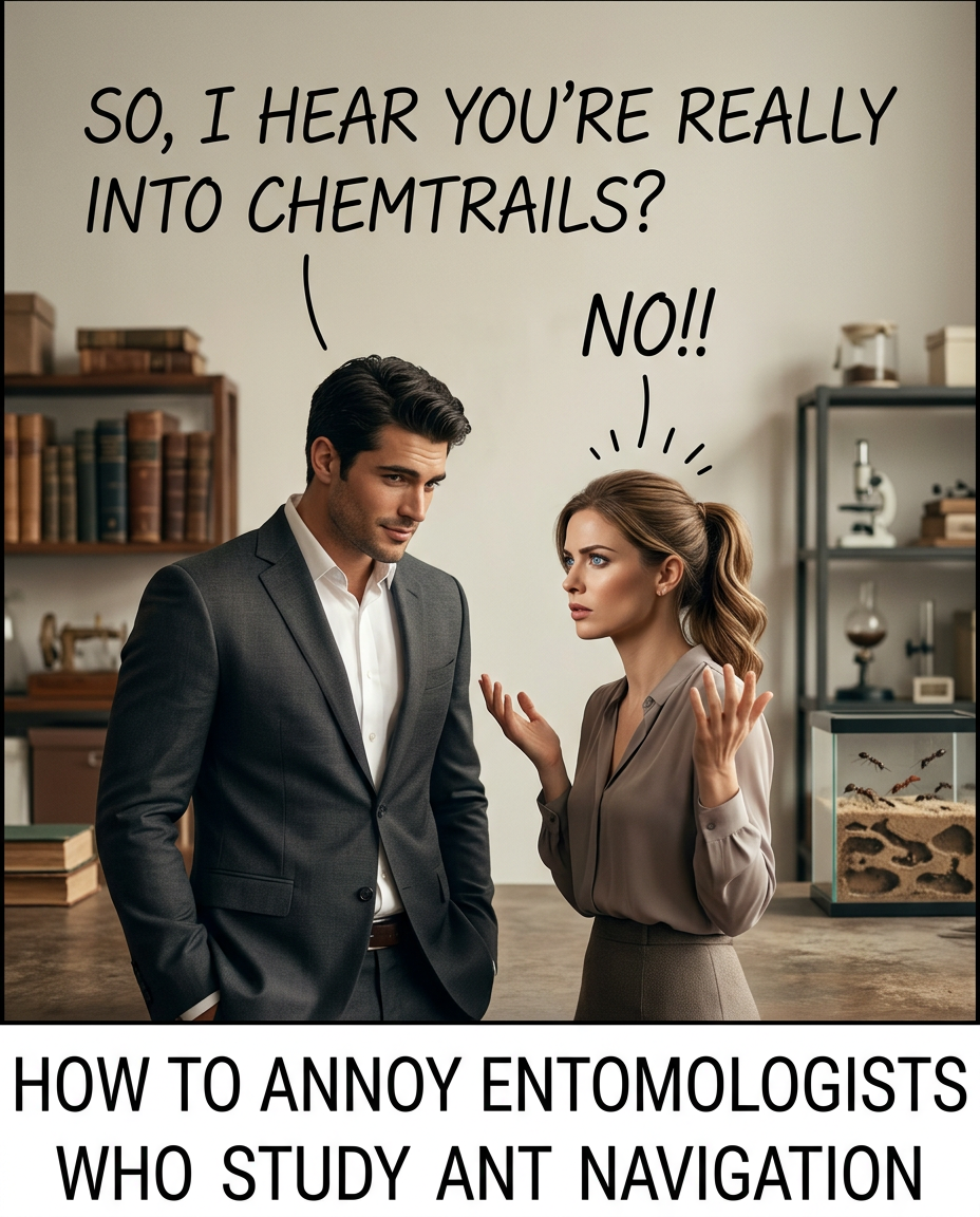 Ants have reverse chemtrails--regular citizens spraying chemicals everywhere they go to control the government.