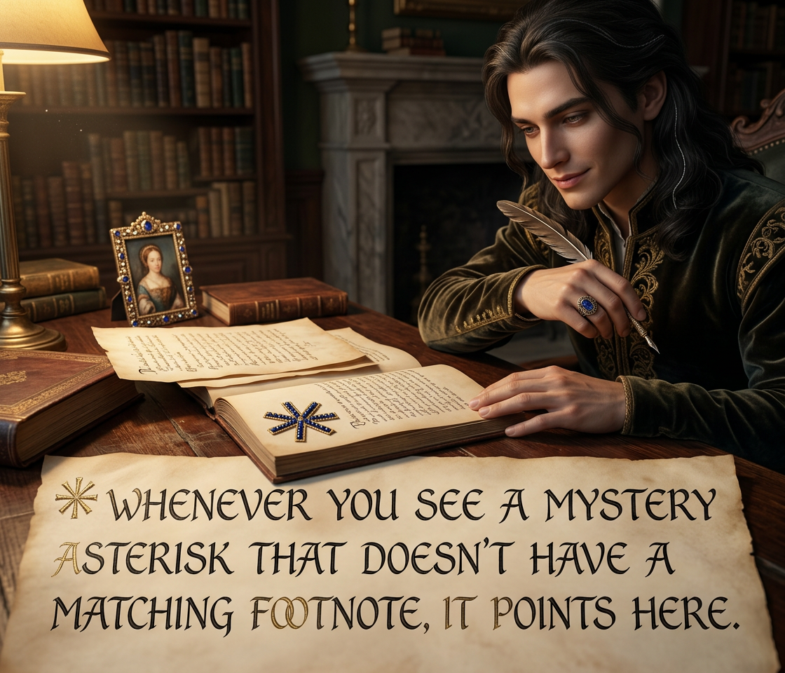 If you ever see the † dagger symbol with no unmatched footnote, it means the writer is saying the phrase while threatening you with a dagger.