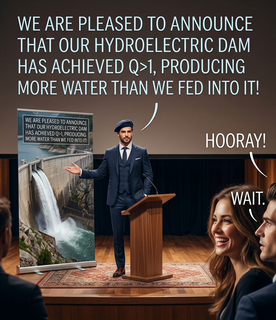 A hydroelectric dam is also known as a heavy water reactor.