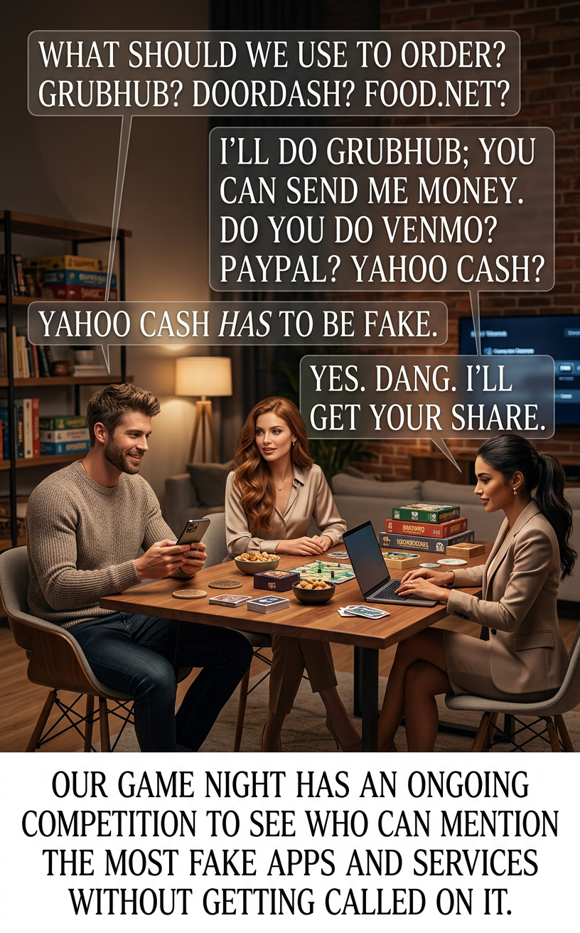 One good trick, if you get called on a fake service, is to build a working version of it and mention it again the next week.