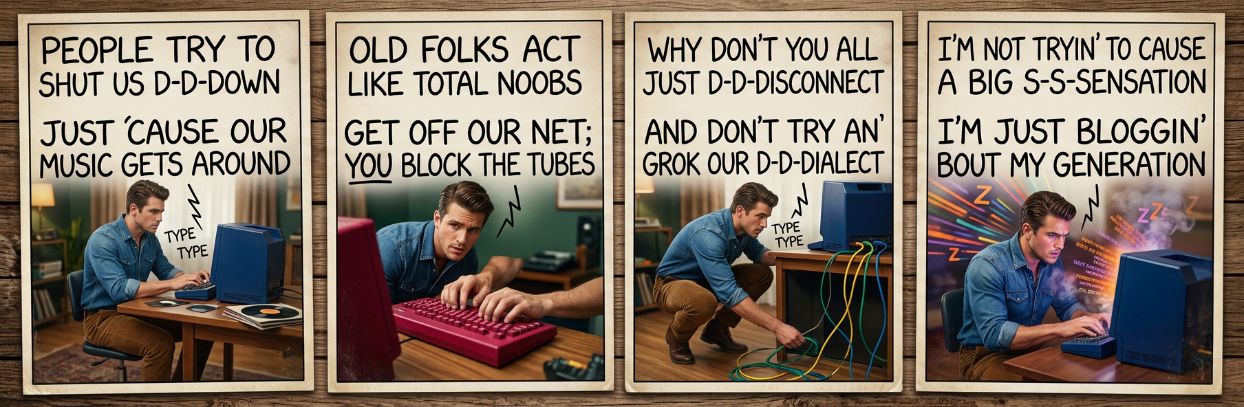 Trivia: Roger Daltry originally wrote 'Don't try an' Digg what we all say' but erased the second 'g' when he moved to reddit.