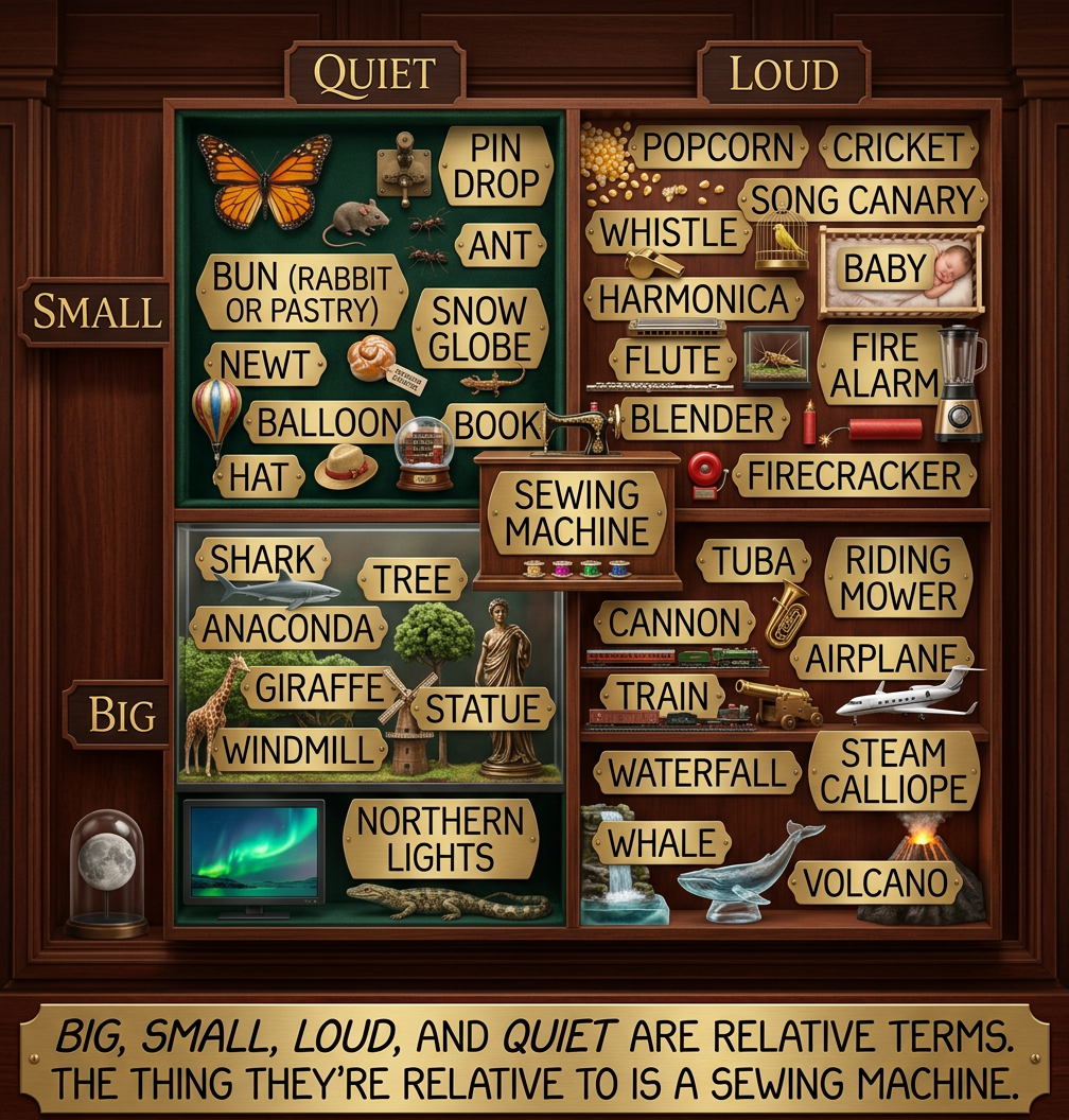 Small sewing machines are sewing machines that are smaller than a sewing machine. A sewing machine is larger than a small sewing machine, but quieter than a loud sewing machine.