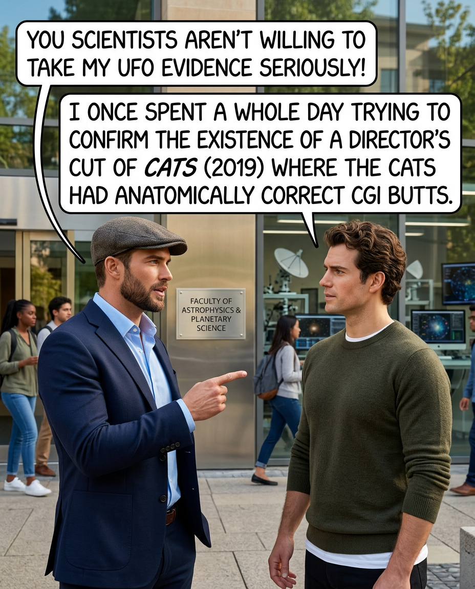 [Decades in the future] "Well, the good news is that we've received definitive communication from aliens. The bad news is that they're asking about Cats (2019)."