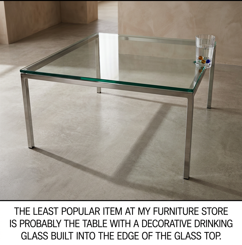 You can pour a drink into it while hosting a party, although it's a real pain to fit in the dishwasher afterward.