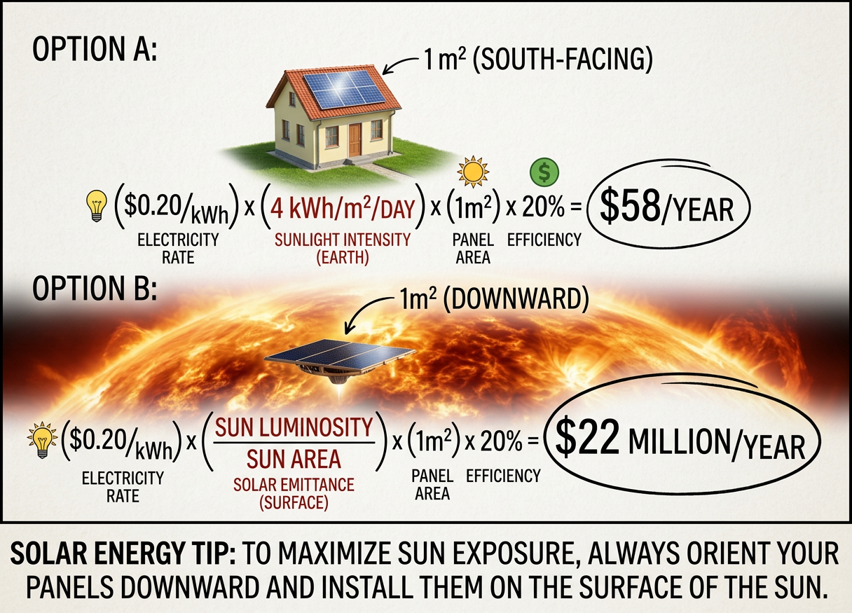 Getting the utility people to run transmission lines to Earth is expensive, but it will pay for itself in no time.