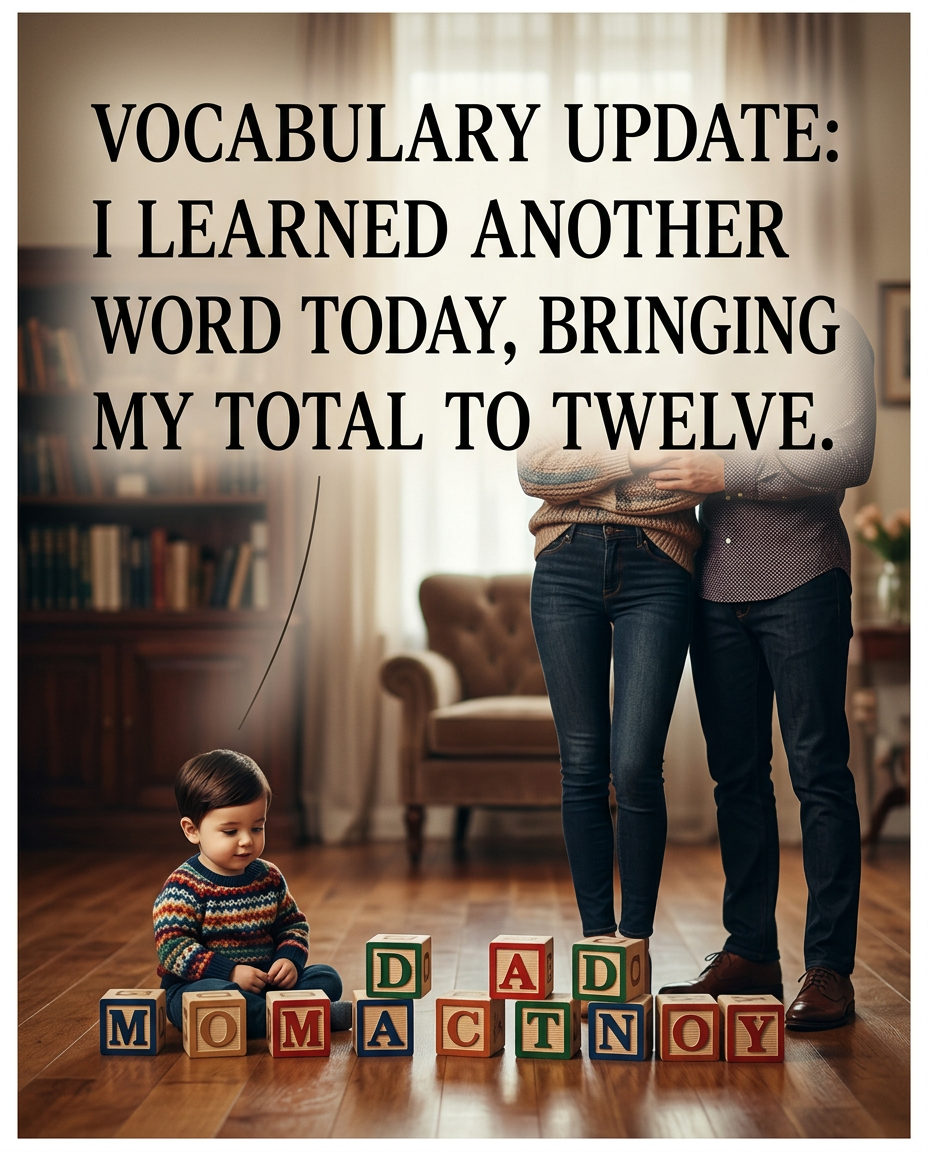 My first words were 'These were my first words; what were yours?'