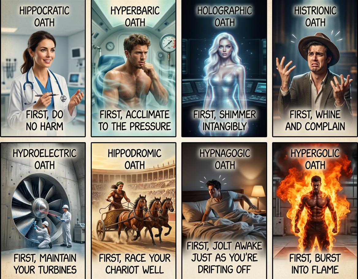 Interpretations of the Hermeneutic Oath differ.