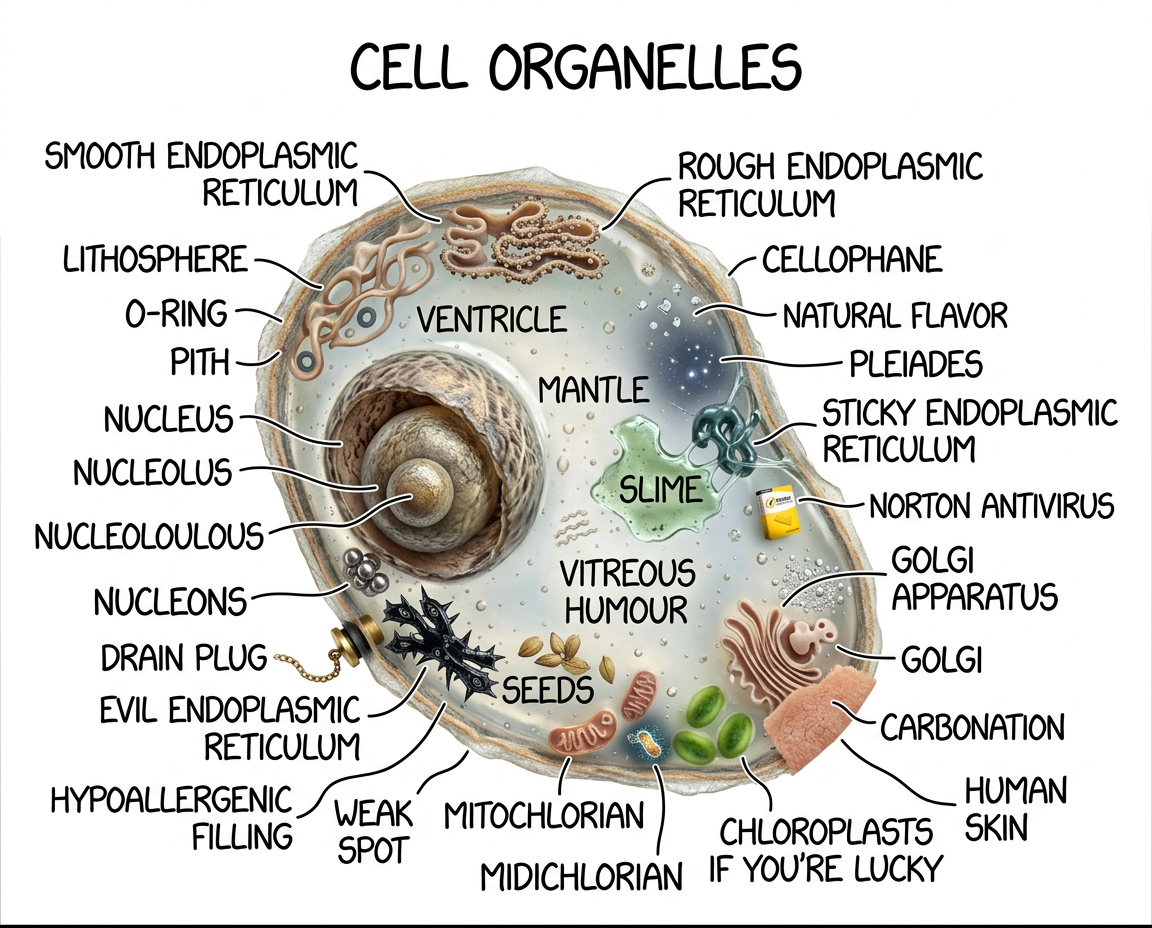 It's believed that Golgi was originally an independent organism who was eventually absorbed into our cells, where he began work on his Apparatus.