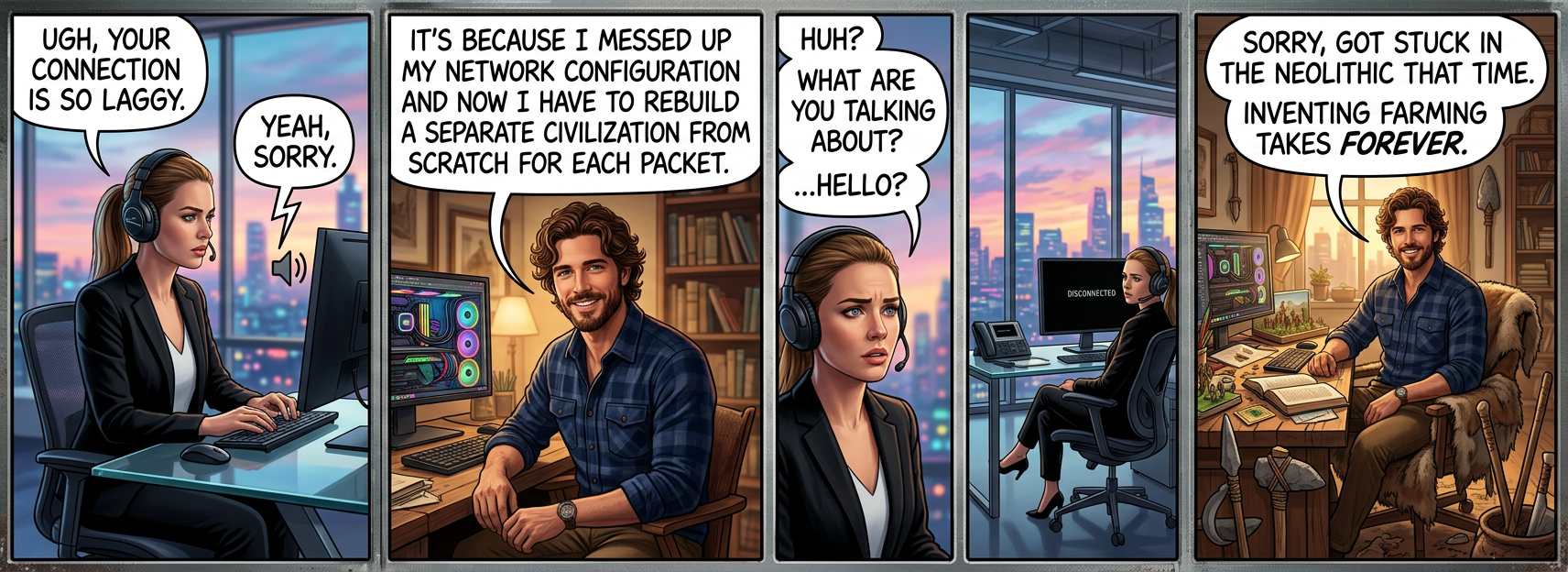 If you repeatedly rerun the development of technological civilization, it turns out that for some reason the only constant is that there is always a networking utility called 'netcat', though it does a different thing in each one.