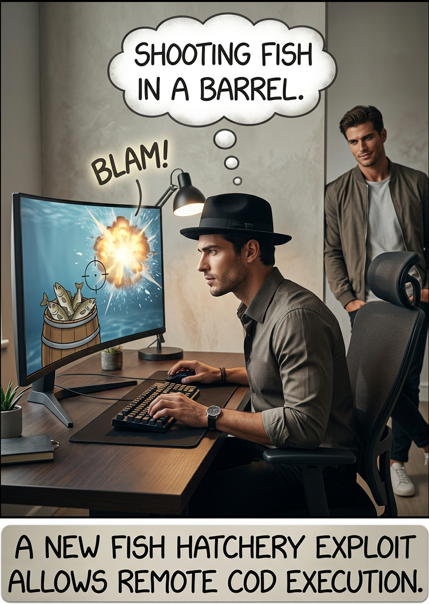 Anadromous fish are more vulnerable in rivers, since the lack of salt means you can quickly crack passwords using rainbow trout tables.