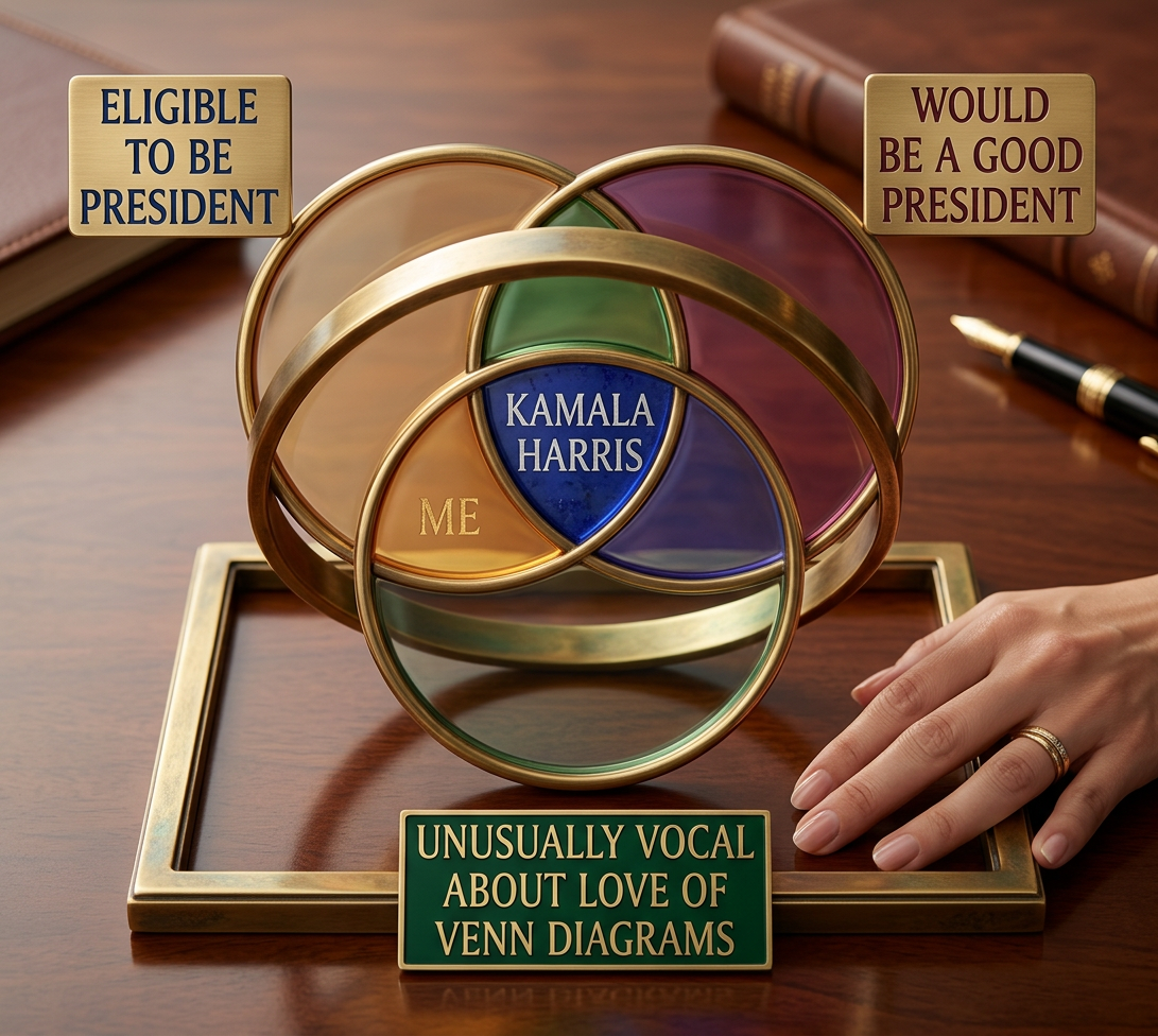 Hard to imagine political rhetoric more microtargeted at me than 'I love Venn diagrams. I really do, I love Venn diagrams. It's just something about those three circles.'