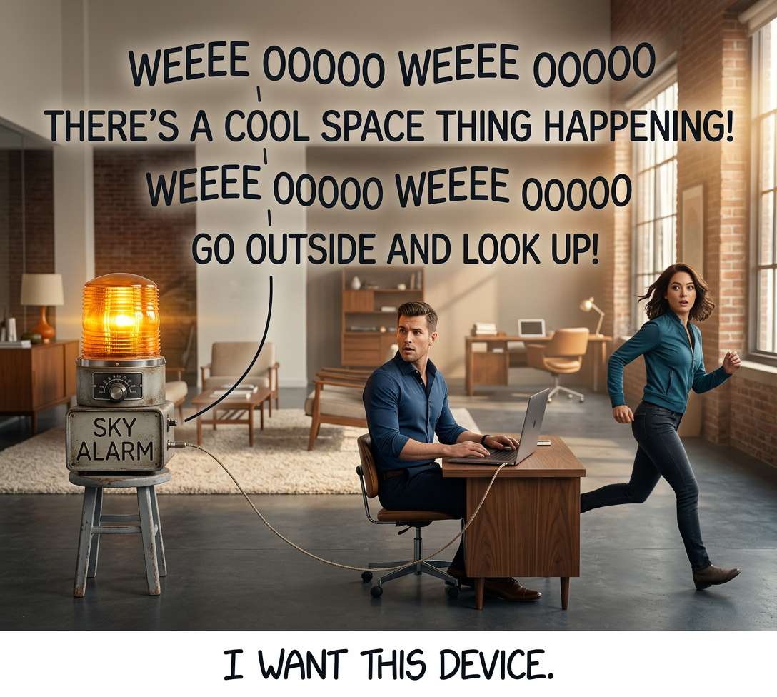 During the day it also activates for neat clouds and pretty sunsets.