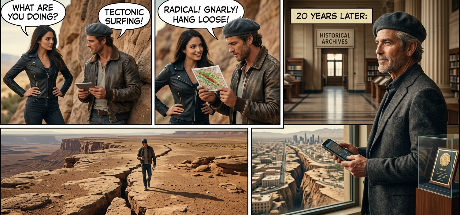 The worst is when you wipe out in the barrel and you're trapped for several million years until erosion frees you.