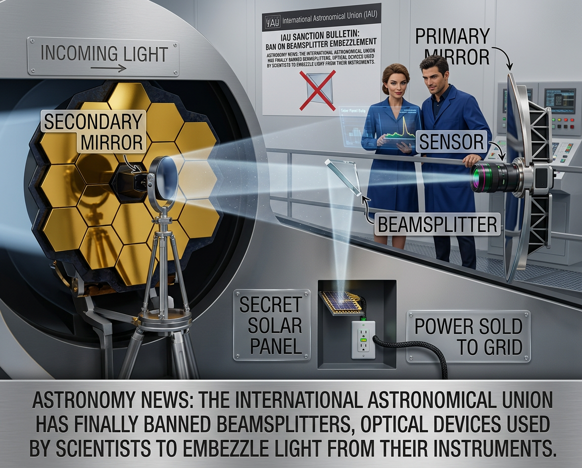 Under quantum tax law, photons sent through a beamsplitter don't actually choose which path they took, or incur a tax burden, until their wavefunction collapses when the power is sold.