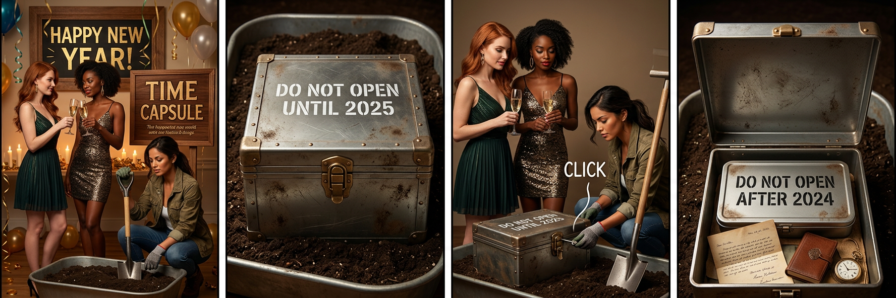 Inside is a third box, labeled DO NOT OPEN UNLESS YOU ARE IN THE TIME ZONE WHERE YOU OPENED BOTH PREVIOUS BOXES.