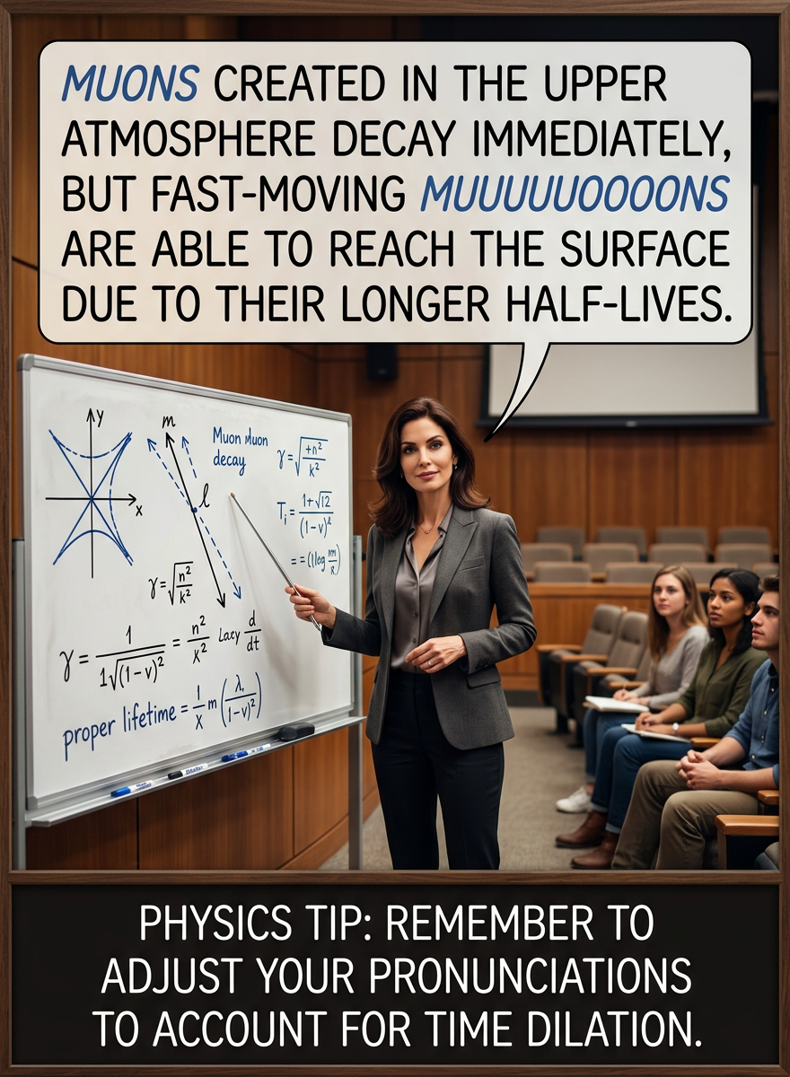 Update: I've been banned from the physics department for the way I pronounce "Doppler effect."