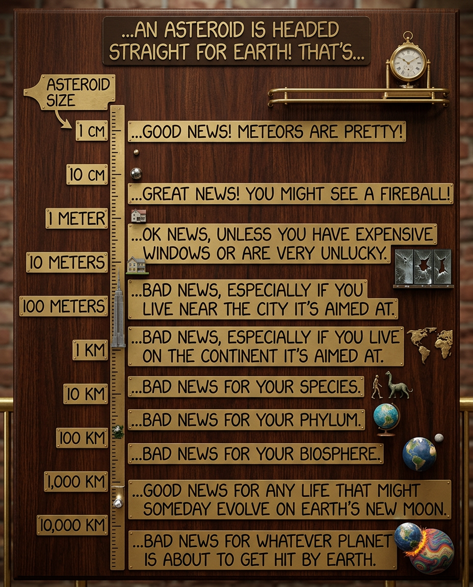 The bottom ones are also potentially bad news for any other planets in our solar system that have been counting on Earth having a stable orbit.