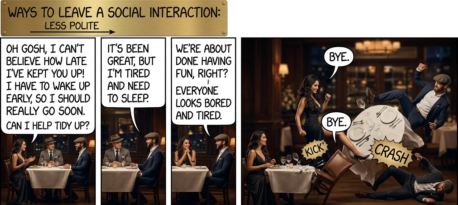 The most awkward part is when you have to pause to put on your shoes before you continue rolling out the door.