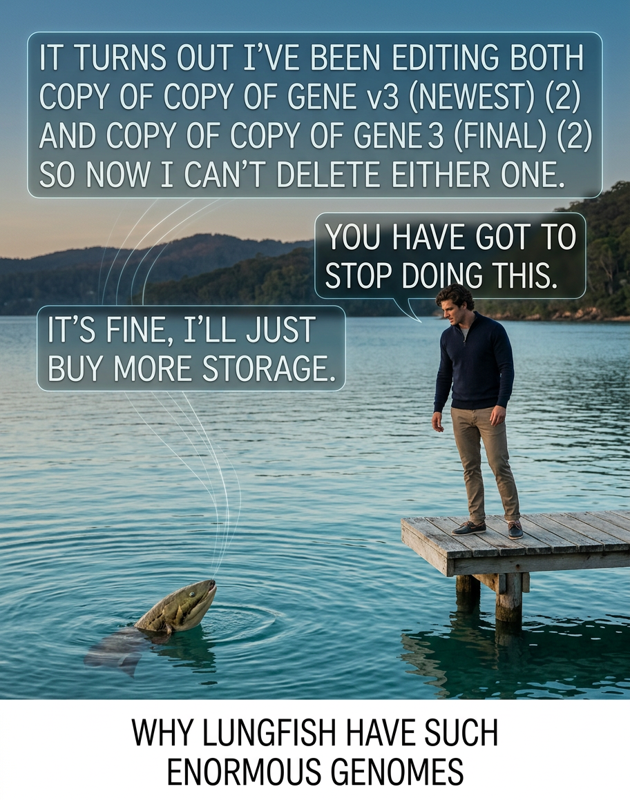 I know having so many base pairs makes rebasing complicated, but you're in Bilateria, so shouldn't you at LEAST be better at using git head?