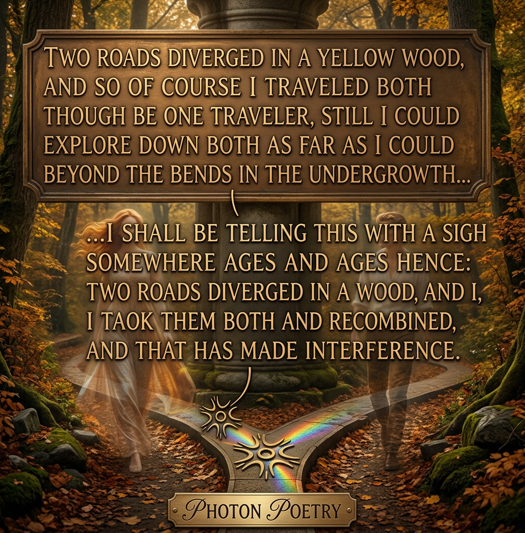 When you worry that you're missing out on something by not making both choices simultaneously by quantum superposition, that's called phomo.