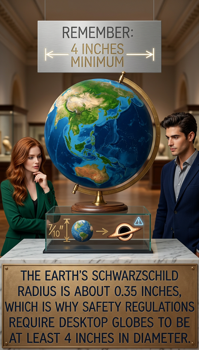 Frankly, given their extreme gravitational fields and general instability, even 12-inch globes should probably be banned.