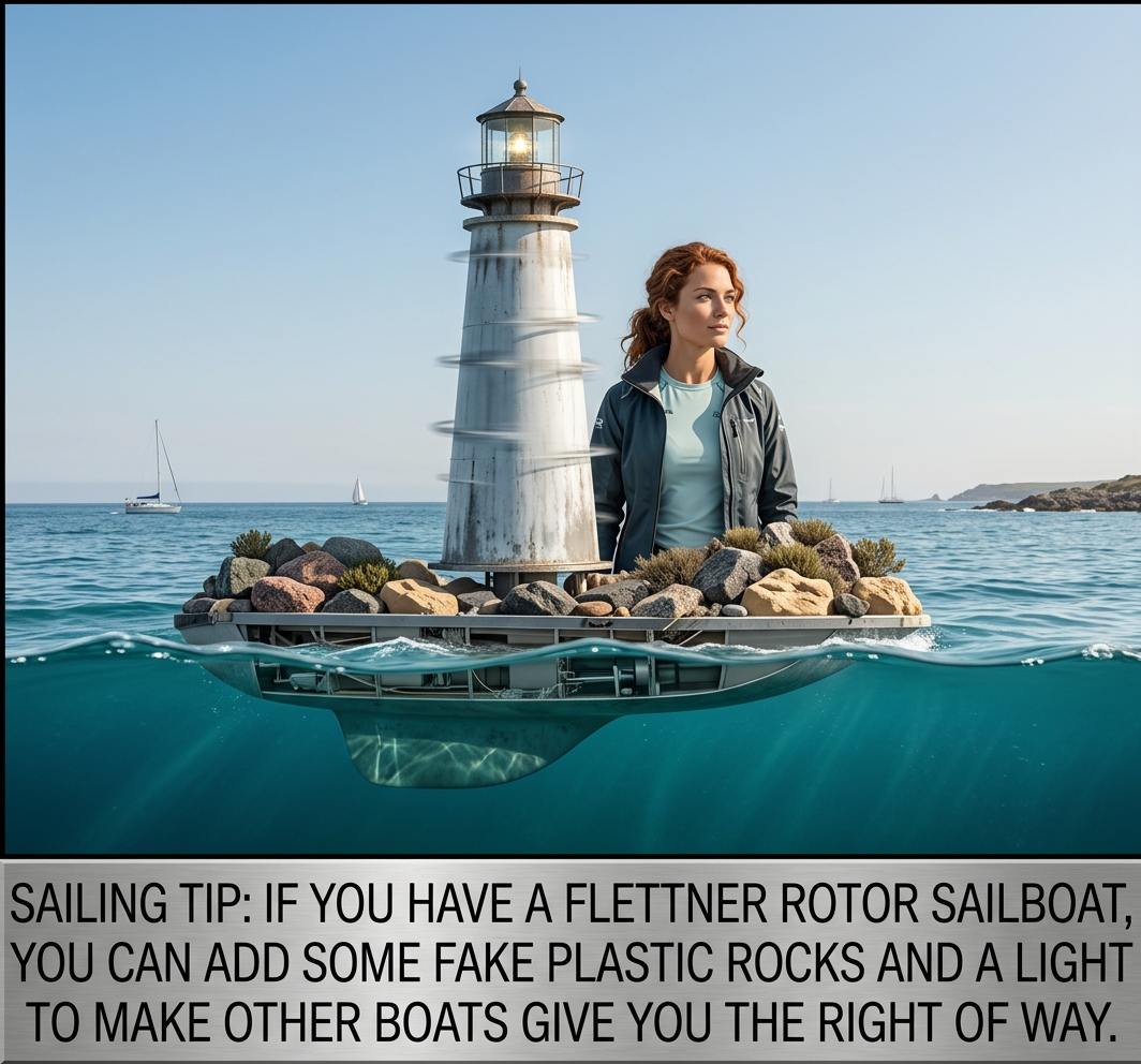 "And in maritime news, the Coast Guard is on the scene today after an apparent collision between two lighthouses."